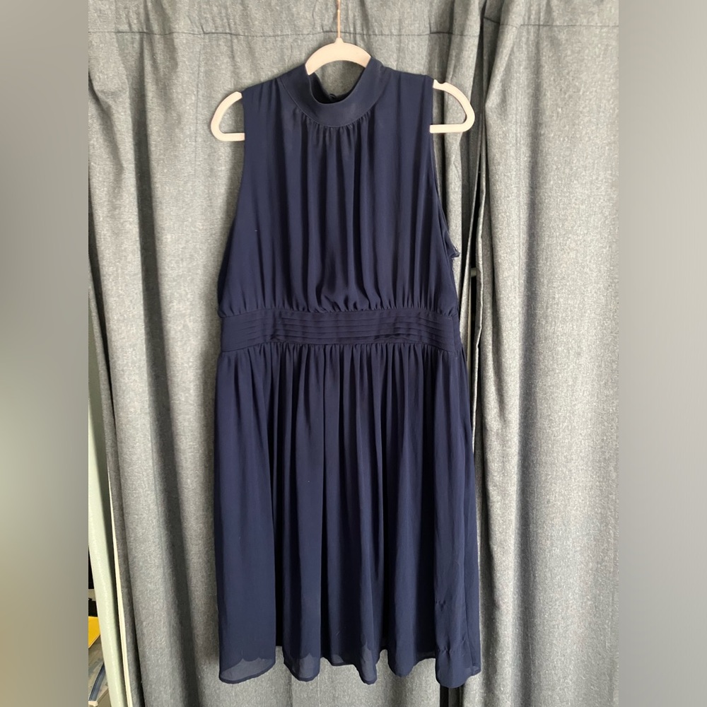 Azalea by Modcloth Semi formal sleeveless blue chiffon dress size 2x